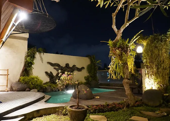 Gesing Mas - Private Pool Bamboo 2 Bedroom Facing To Rice Field View أوبود